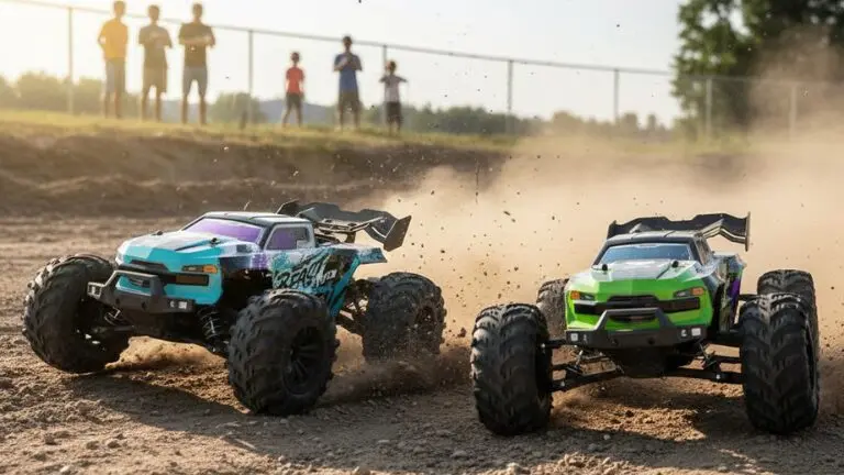 Duo Buggy SG116 MAX Beast Pro vert et Beast Max bleu côte à côte