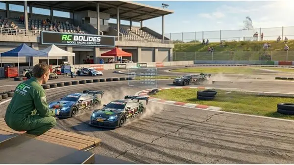 Mercedes-AMG C 63 DTM Bleu drift fumée cour pavée coucher soleil cinéma