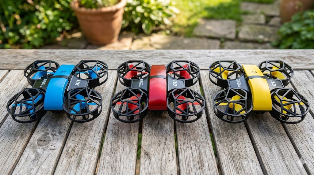 Dowellin D12 trio bleu rouge jaune showcase variantes choix couleur cages hexagonales