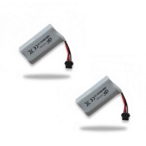2 Batteries Li-ion 7.4V / 1200mAh - Connecteurs 4 Broches