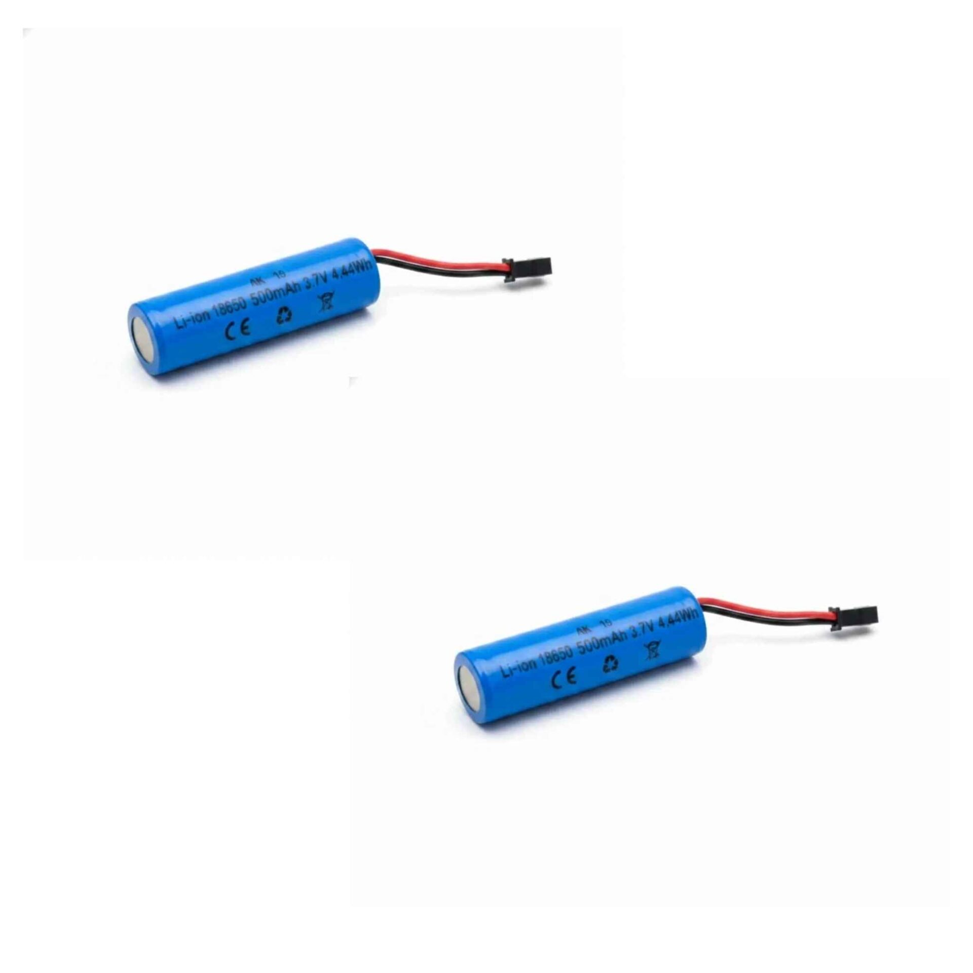 2 Batteries Li-ion 3.7V / 500mAh - Connecteurs 2 Broches