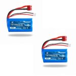 2 Batteries 7.4V / 1200mAh - Connecteurs 4 Broches