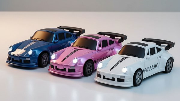 Mini bolide RC drift — 4 couleurs Bleu Rose Noir Blanc
