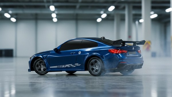 RC DRIFT BMW Serie 4 bleu — drift propre indoor