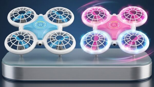 Duo Mini Drone Halofly Bleu et Rose présentation collector choix livrée