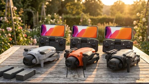 Trio Drone Lenovo LU36 Orange Noir Gris présentation collector choix couleur sacoche