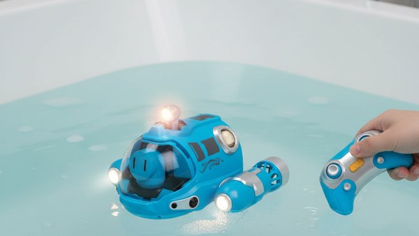 Mini sous-marin Aqua Explorer bleu baignoire indoor enfant pilotage radiocommande