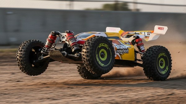 Buggy Apex-GT 14 départ arrêté 4WD traction grip pneus crampons brushless launch
