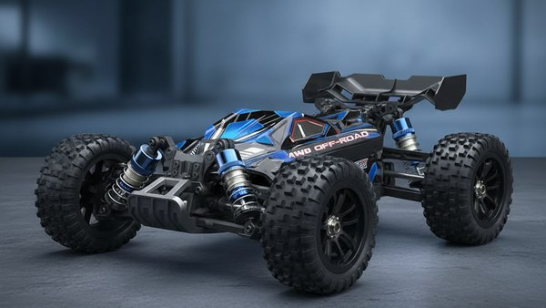 Buggy Hyper-Z 16 en dérapage latéral spectaculaire sur asphalte