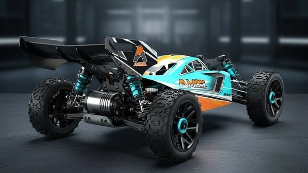 Détail des composants Heavy-Duty Mach-95 Pro — moteur brushless et transmission métal