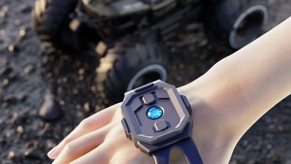 Bracelet gestuel poignet contrôle crawler RC Titan Amphibia noir
