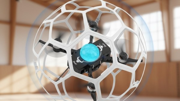 Drone Aero Striker 360 Blanc cascade flip rotation 360 indoor acrobaties