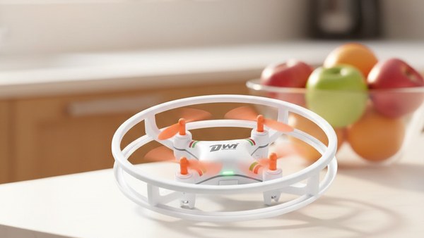 Mini Drone Explorer Orange cuisine famille après-midi pluvieux