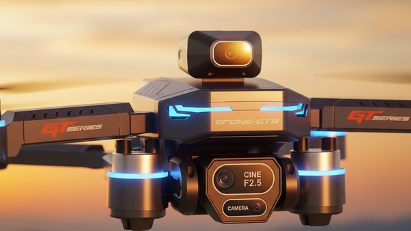 Drone Lenovo GT8 Pro double caméra HD gimbal supérieure inférieure objectifs CINE F2.5