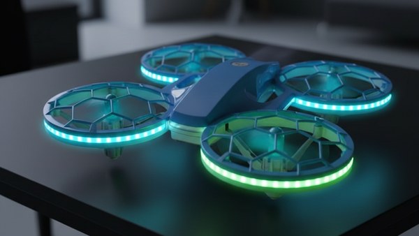 Drone Neon-Racer Pro Bleu décollage one-key automatique pilotage simplifié