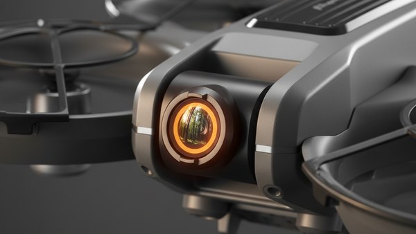 Drone S156 Noir camera lentille macro objectif anneau orange grand angle