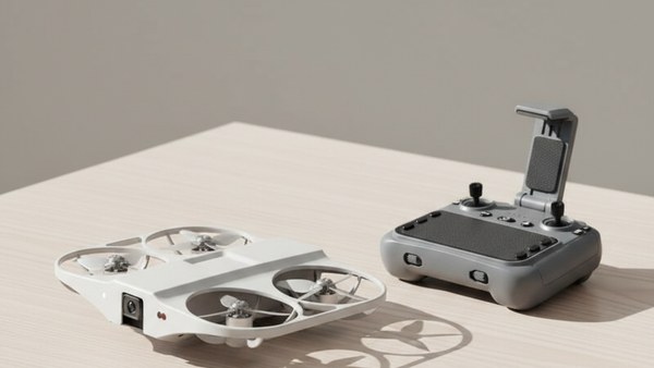 Drone Vision-Optic compact format pose produit télécommande pack voyage