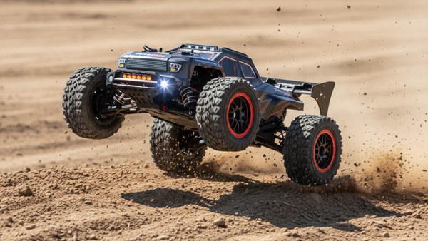 Monster Truck SG316 MAX noir rouge saut bosse terre bashing brushless