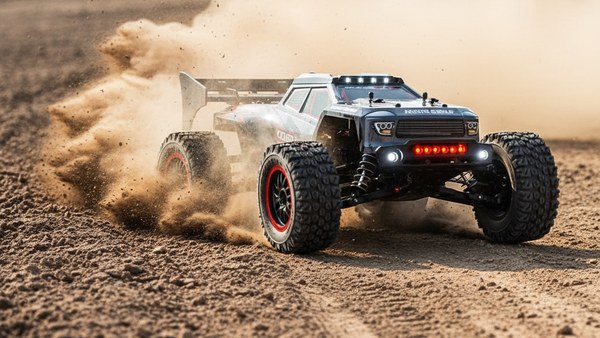 Monster Truck SG316 MAX noir rouge accélération poussière 80 km/h