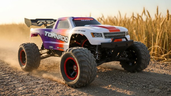 Monster Truck SG316 PRO blanc violet orange piste champ blé contrôle