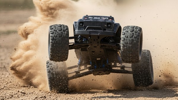 Monster Truck Vortex-X 60 Pro accélération poussière nuage flat-out