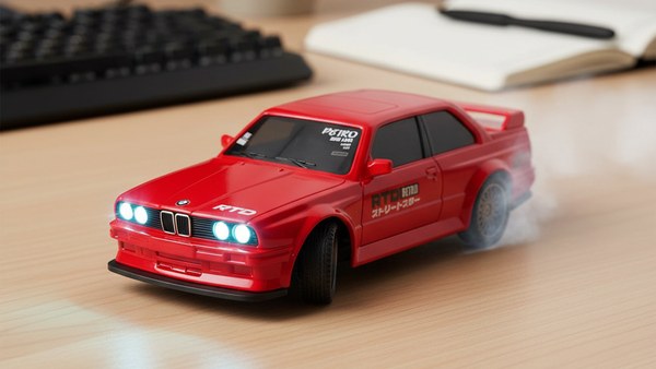DC Legends M3 rouge bureau bois clavier mécanique drift JDM RTD 