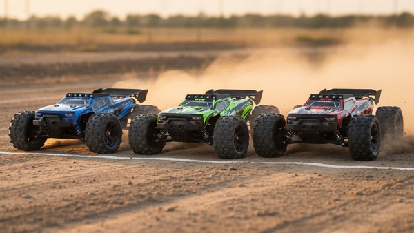 Trio Truggy 9522 PRO Bleu Vert Rouge collector golden hour piste
