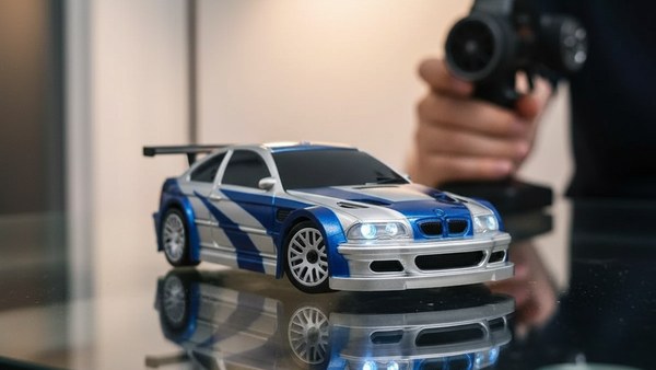 Micro RC Drift Edition Gyro mid-drift table verre pilote main floue