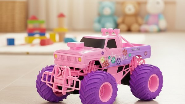 4x4 RC Rose variante Pickup carrelage indoor jouets chambre enfant
