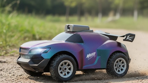 Buggy Orus violet caméléon piste terre dirt poussière camera FPV explorateur