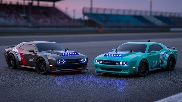 Duo Bolide RC SG216 MAX Gunmetal et Teal Skull collector circuit